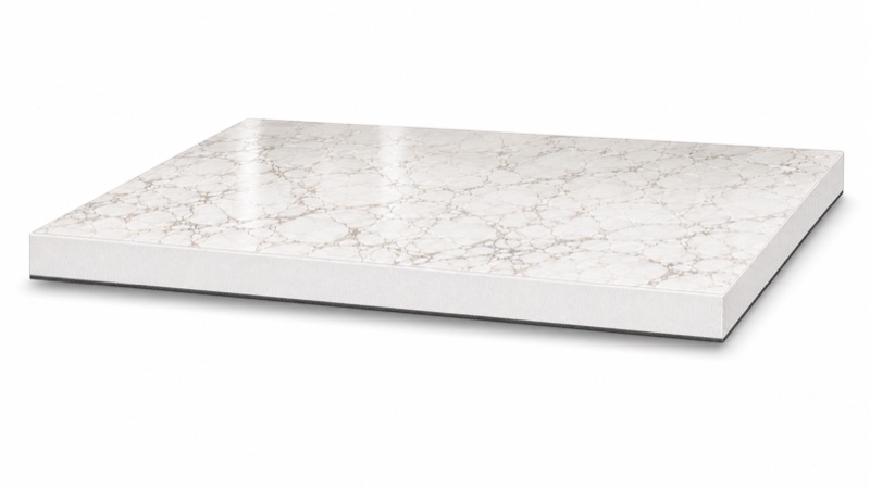 Marble-faced wall panel, the surface a stocked colour is printed into